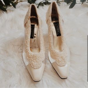 Vintage J. Renee wedding heels.